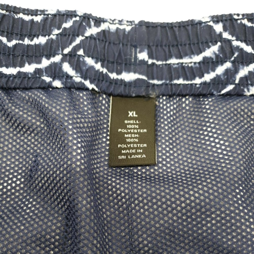 Murano Swimwear Trunks Mens XL Blue White Beach Vacation Lined Pockets Surf Soft - Picture 5 of 11